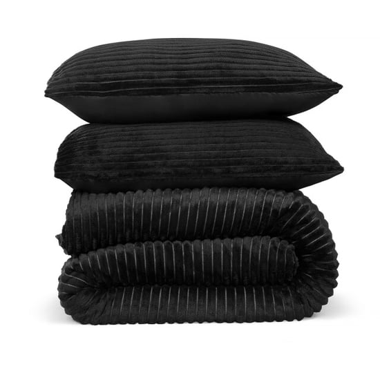 DoubleDry Dekbedovertrek rib flanel lits jumeaux 240x220 cm + 2 kussenslopen - - Image 1