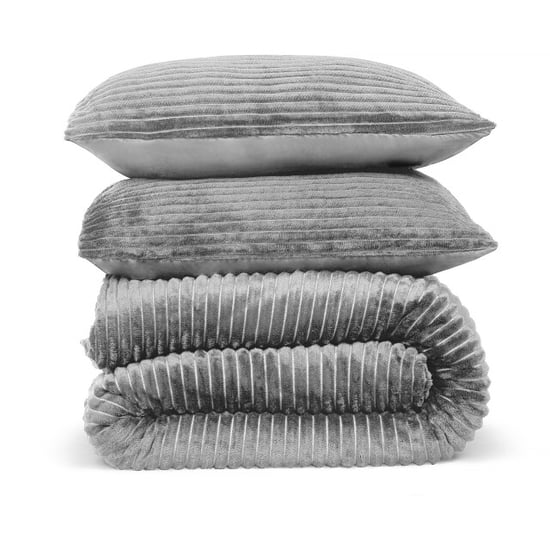 DoubleDry Dekbedovertrek rib flanel eenpersoons 140x220 cm + 1 kussensloop - - Image 1