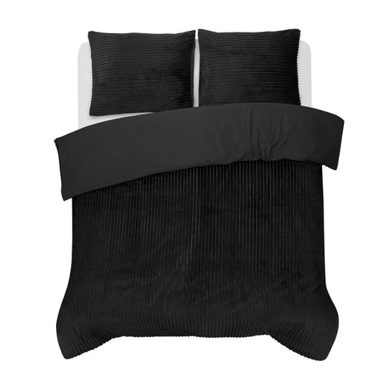 DoubleDry Dekbedovertrek rib flanel tweepersoons 200x220 cm + 2 kussenslopen - - Image 2