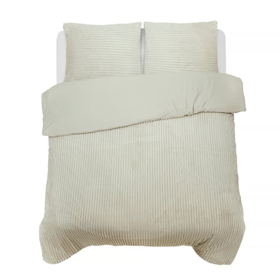 DoubleDry Dekbedovertrek rib flanel lits jumeaux 240x220 cm + 2 kussenslopen - - Image 4
