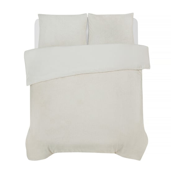 DoubleDry Dekbedovertrek teddy fleece eenpersoons 140x220 cm + 1 kussensloop - - Image 4