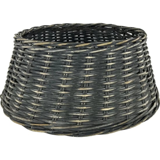 WDMT Rattan kerstboomrok ø 65 x 26 cm zwart - Image 1