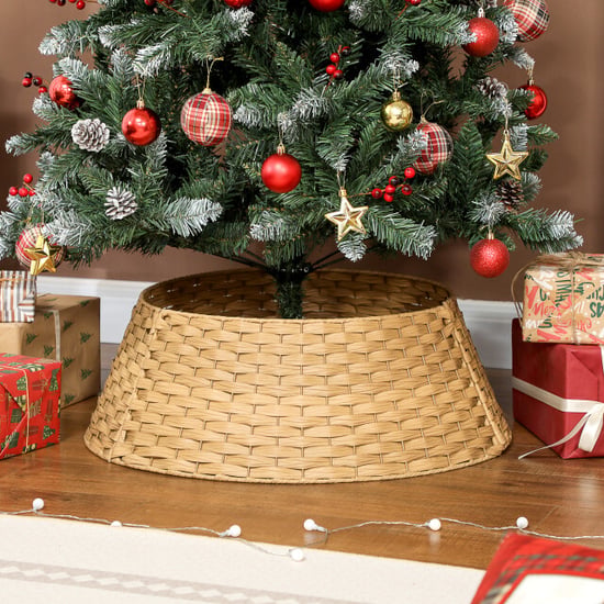 Homcom Kerstboommand kerstboomrok van natuurlijke zeegrass Ø 68 cm - - Image 4