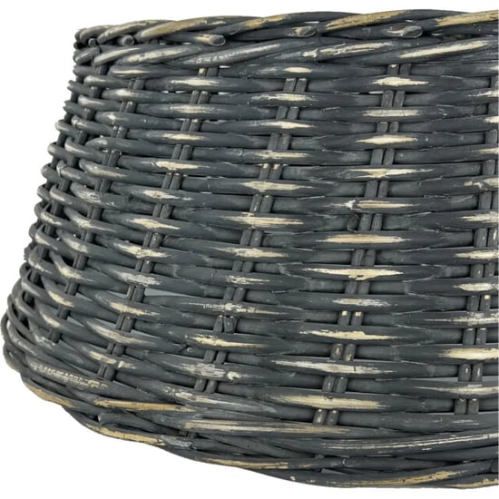 WDMT Rattan kerstboomrok ø 65 x 26 cm zwart - Image 3
