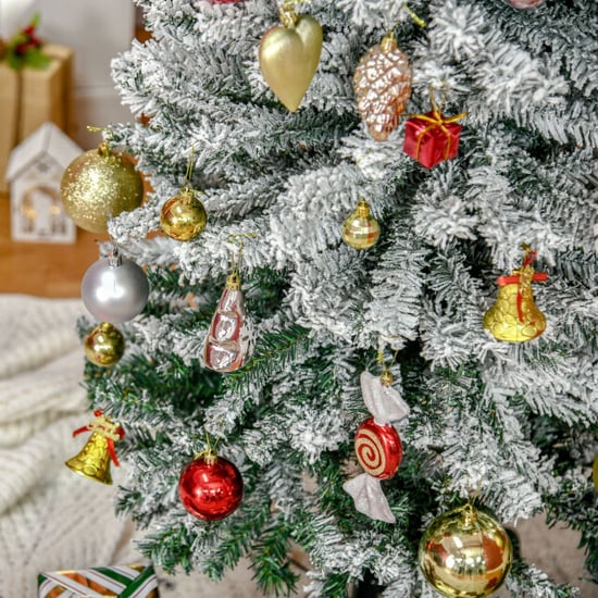 Homcom Kerstboom smal met sneeuw incl. standaard 225 cm /groen - Image 5