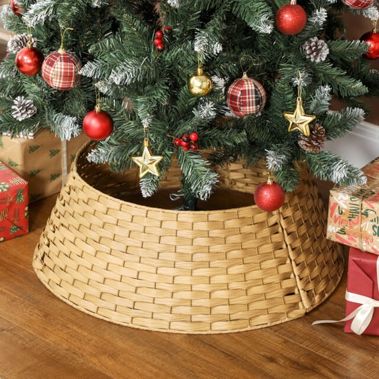 Homcom Kerstboommand kerstboomrok van natuurlijke zeegrass Ø 68 cm - - Image 5