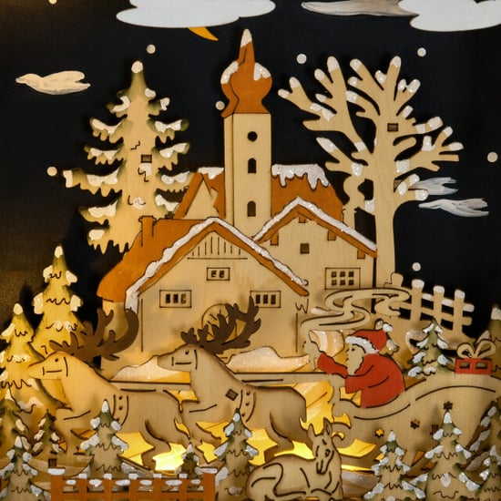 4goodz Adventskalender met led-verlichting 24 laden 36x52 cm - Image 3