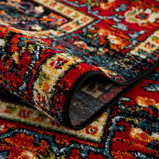 Muratap Vintage marrakech vloerkleed zwart / multi laagpolig- 200x200 cm - Image 3
