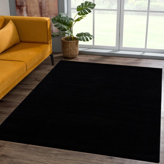 Muratap Uni effen laagpolig vloerkleed modern 200x200 cm vierkant - Image 5