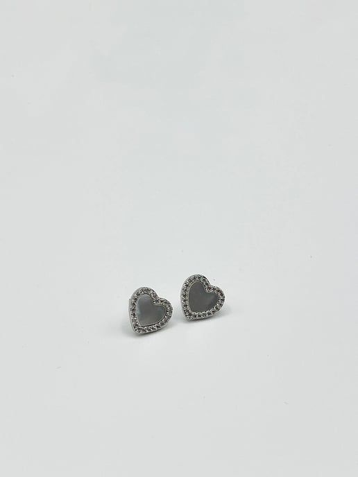 Moonstone Heart Necklace & Earrings Set In Silver - Gift Boxed - Image 5