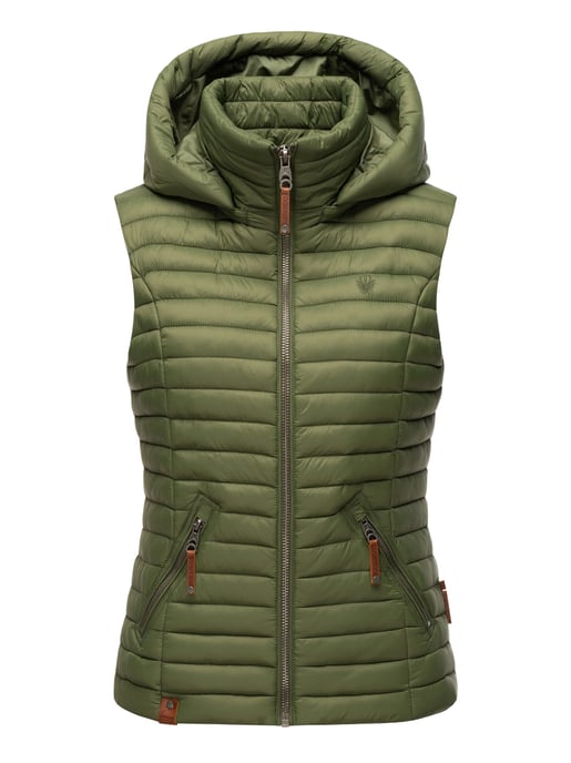 Navahoo Dames Gewatteerde Bodywarmer Shadaa – Lichte Weste met Afneembare Capuchon - Image 2