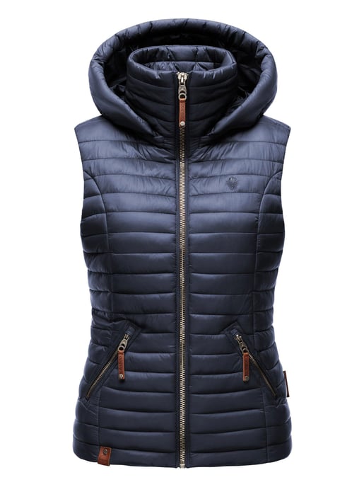 Navahoo Dames Gewatteerde Bodywarmer Shadaa – Lichte Weste met Afneembare Capuchon - Image 2