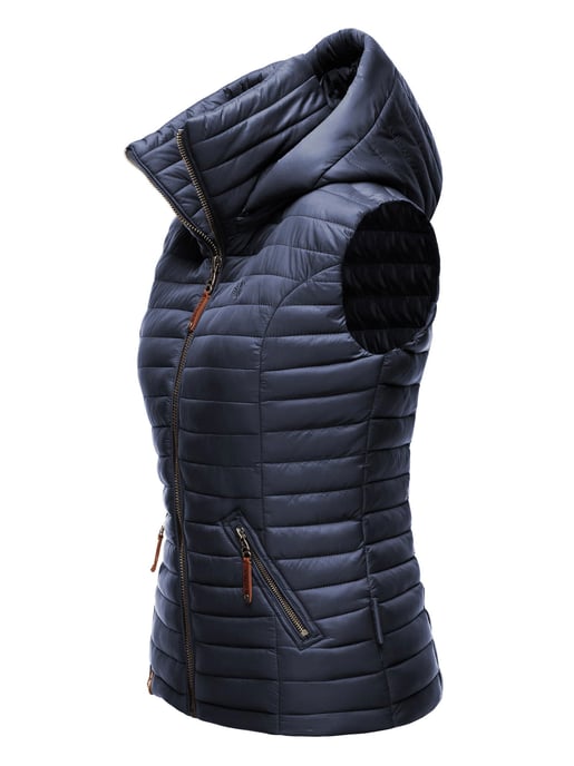 Navahoo Dames Gewatteerde Bodywarmer Shadaa – Lichte Weste met Afneembare Capuchon - Image 3