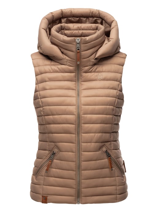 Navahoo Dames Gewatteerde Bodywarmer Shadaa – Lichte Weste met Afneembare Capuchon - Image 2