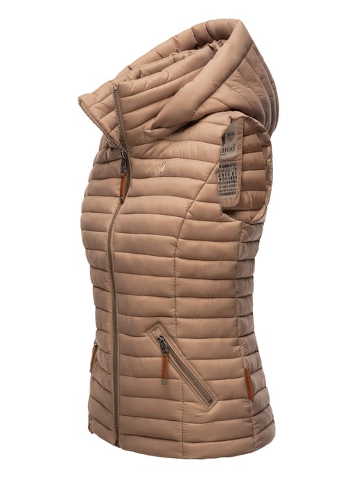 Navahoo Dames Gewatteerde Bodywarmer Shadaa – Lichte Weste met Afneembare Capuchon - Image 3
