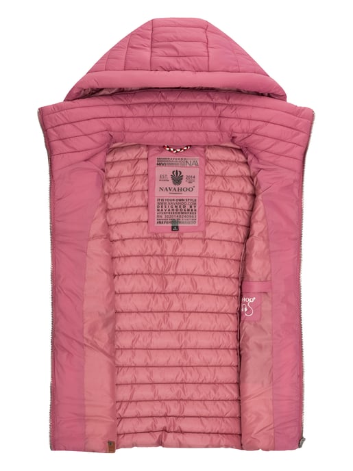 Navahoo Dames Gewatteerde Bodywarmer Shadaa – Lichte Weste met Afneembare Capuchon - Image 4
