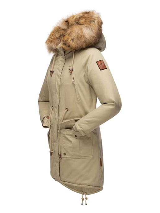 Navahoo Dam Vinterjacka Rosinchen – Klassisk Parka med Avtagbar Fuskpäls-krage - Image 4