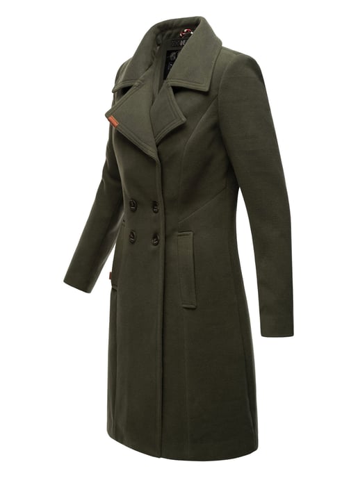 Navahoo Dames Trenchcoat Wooly – Premium Wintermantel met Elegante Pasvorm - Image 3