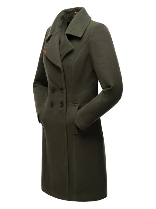 Navahoo Dames Trenchcoat Wooly – Premium Wintermantel met Elegante Pasvorm - Image 4