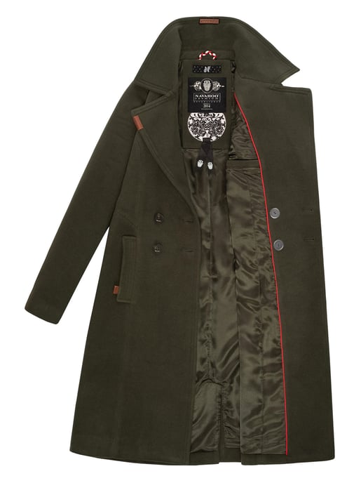 Navahoo Dames Trenchcoat Wooly – Premium Wintermantel met Elegante Pasvorm - Image 6