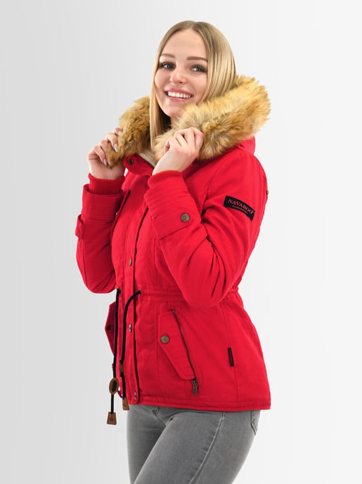 Navahoo Dam Vinterjacka Pearl – Kort Parkas med Teddyfoder & Avtagbar Fuskpälskrage - Image 5