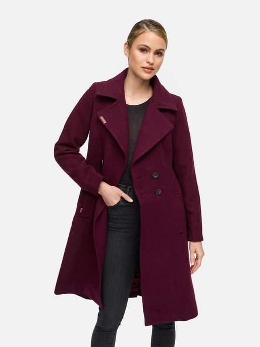 Navahoo Dames Trenchcoat Wooly – Premium Wintermantel met Elegante Pasvorm - Image 5