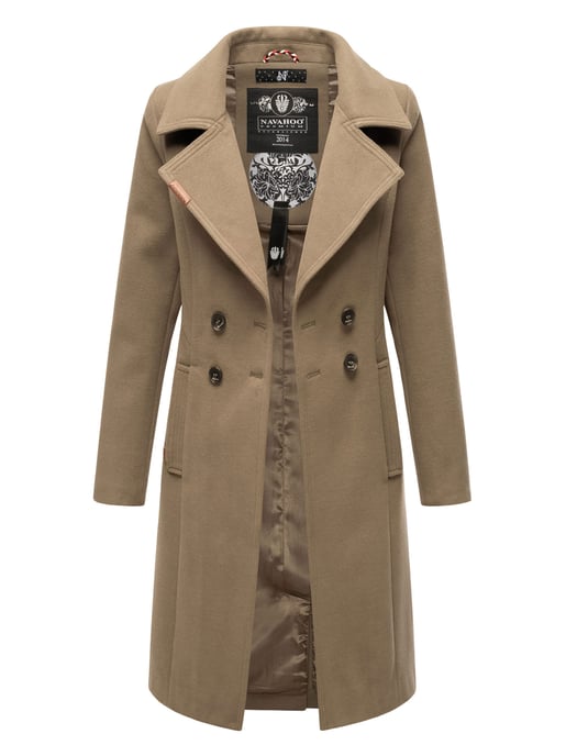 Navahoo Dames Trenchcoat Wooly – Premium Wintermantel met Elegante Pasvorm - Image 2