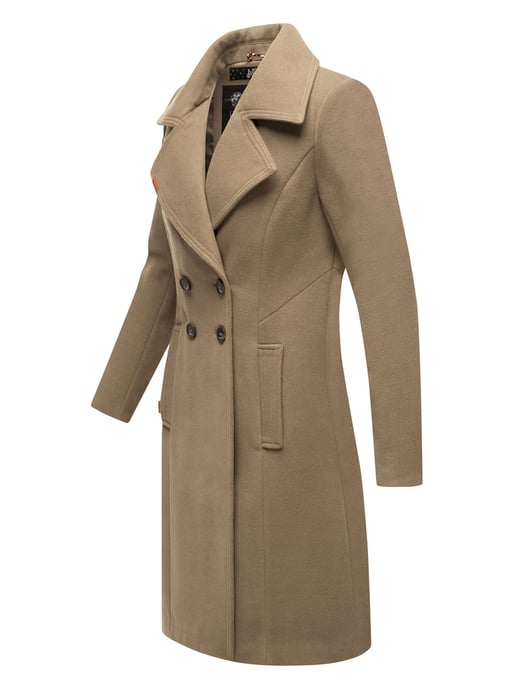 Navahoo Dames Trenchcoat Wooly – Premium Wintermantel met Elegante Pasvorm - Image 3