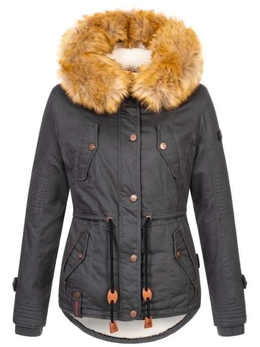 Navahoo Dam Vinterjacka Pearl – Kort Parkas med Teddyfoder & Avtagbar Fuskpälskrage - Image 2