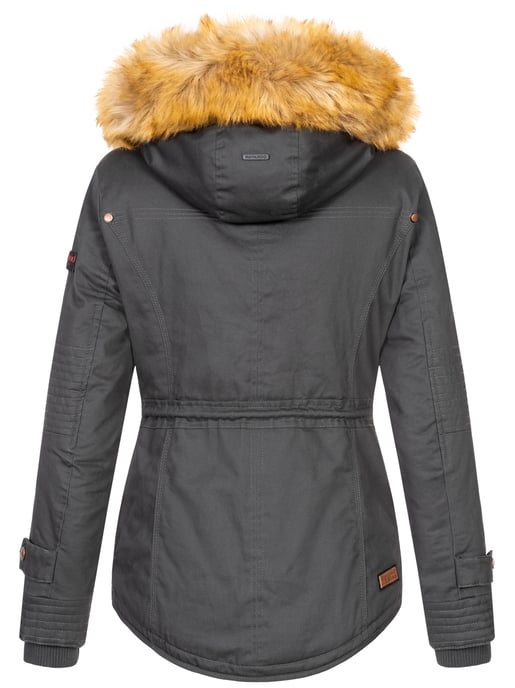 Navahoo Dam Vinterjacka Pearl – Kort Parkas med Teddyfoder & Avtagbar Fuskpälskrage - Image 4