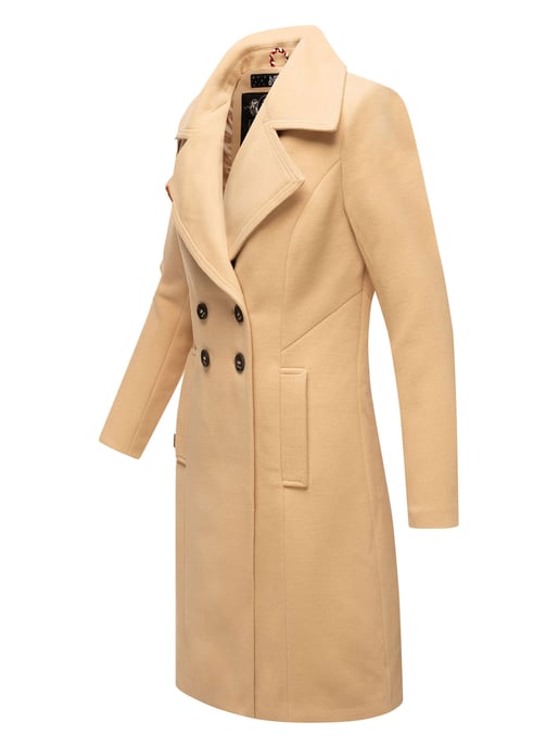 Navahoo Dames Trenchcoat Wooly – Premium Wintermantel met Elegante Pasvorm - Image 3