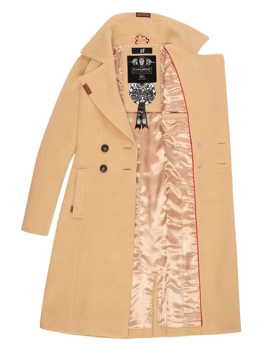 Navahoo Dames Trenchcoat Wooly – Premium Wintermantel met Elegante Pasvorm - Image 5