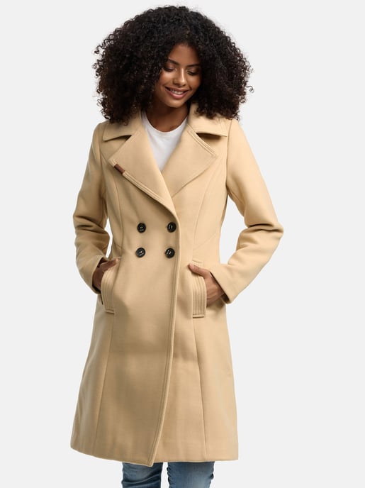 Navahoo Dames Trenchcoat Wooly – Premium Wintermantel met Elegante Pasvorm - Image 6