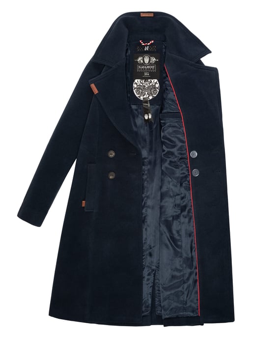 Navahoo Dames Trenchcoat Wooly – Premium Wintermantel met Elegante Pasvorm - Image 6