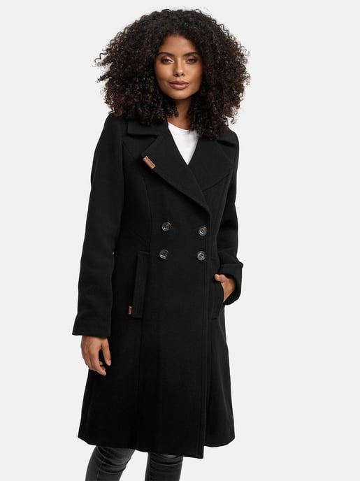 Navahoo Dames Trenchcoat Wooly – Premium Wintermantel met Elegante Pasvorm - Image 4