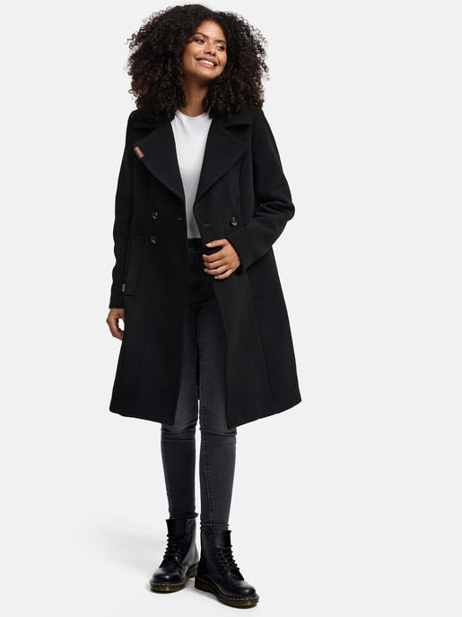 Navahoo Dames Trenchcoat Wooly – Premium Wintermantel met Elegante Pasvorm - Image 6