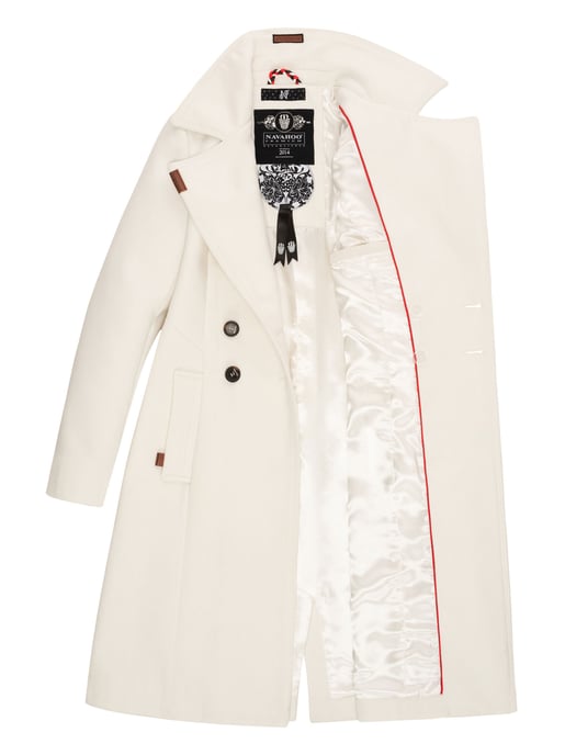 Navahoo Dames Trenchcoat Wooly – Premium Wintermantel met Elegante Pasvorm - Image 5
