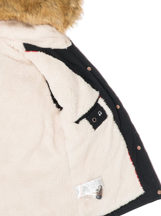 Navahoo Dam Vinterjacka Pearl – Kort Parkas med Teddyfoder & Avtagbar Fuskpälskrage - Image 5