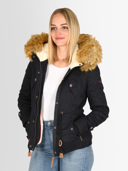 Navahoo Dam Vinterjacka Pearl – Kort Parkas med Teddyfoder & Avtagbar Fuskpälskrage - Image 6