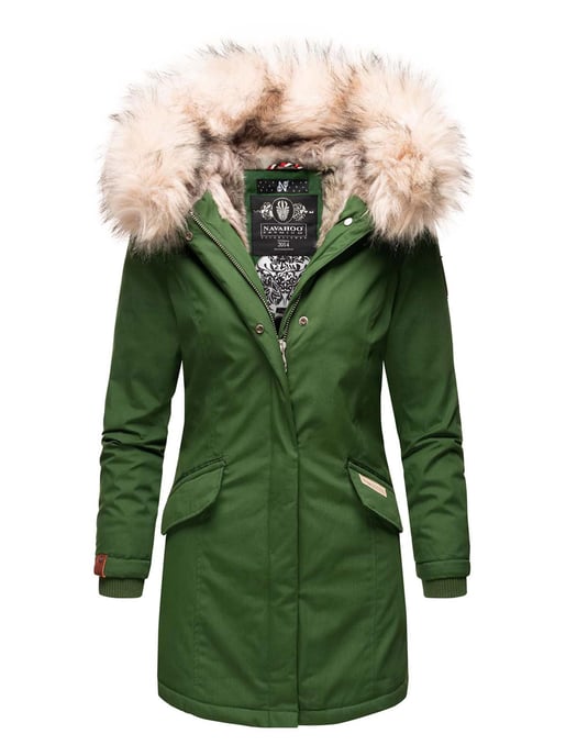 Navahoo Women’s Winter Parka Cristal – Premium Collection with Detachable Faux Fur Collar - Image 1