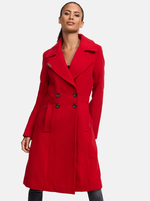 Navahoo Dames Trenchcoat Wooly – Premium Wintermantel met Elegante Pasvorm - Image 2