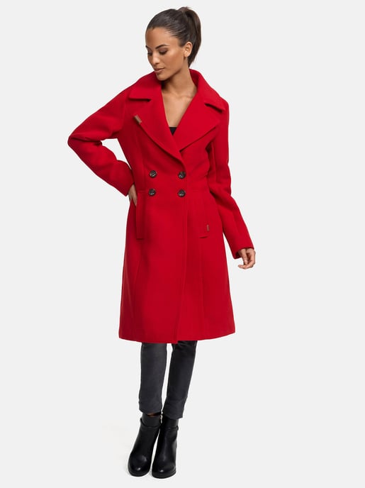 Navahoo Dames Trenchcoat Wooly – Premium Wintermantel met Elegante Pasvorm - Image 3