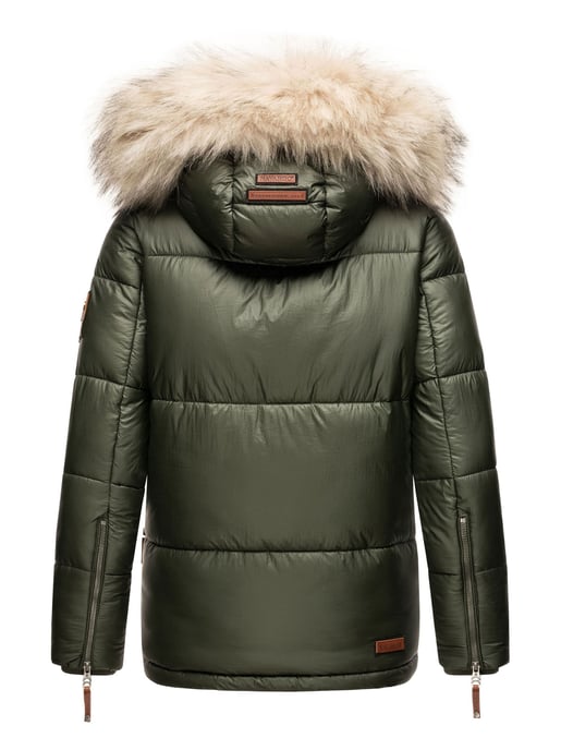 Navahoo Premium Dam Vinterjacka Tikunaa – Pufferstil, Varm & Med Fuskpäls-krage - Image 4