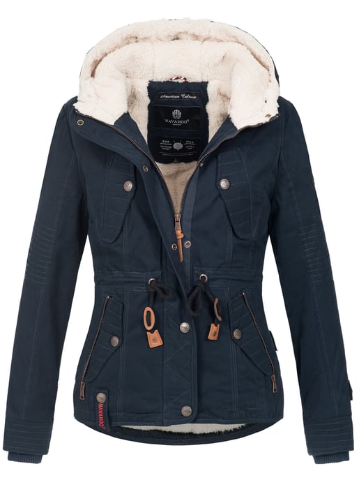 Navahoo Dam Vinterjacka Pearl – Kort Parkas med Teddyfoder & Avtagbar Fuskpälskrage - Image 3