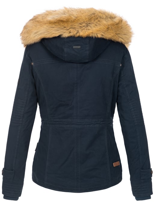 Navahoo Dam Vinterjacka Pearl – Kort Parkas med Teddyfoder & Avtagbar Fuskpälskrage - Image 4