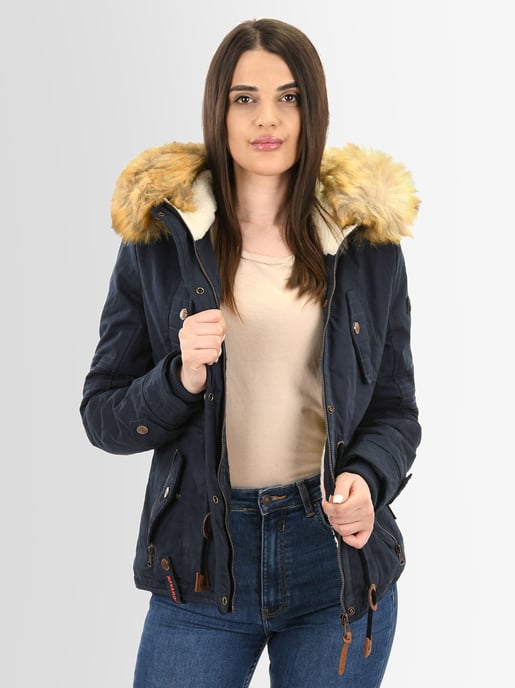 Navahoo Dam Vinterjacka Pearl – Kort Parkas med Teddyfoder & Avtagbar Fuskpälskrage - Image 6