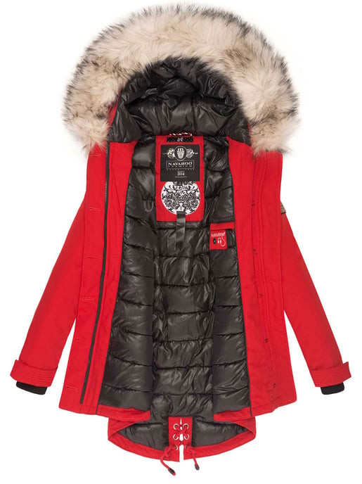 Navahoo Premium Dames Winterjas Lady Like – Klassieke Parka met Afneembare Kunstbontkraag - Image 4