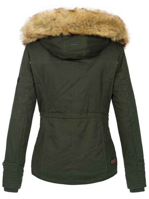 Navahoo Dam Vinterjacka Pearl – Kort Parkas med Teddyfoder & Avtagbar Fuskpälskrage - Image 3