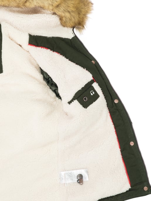 Navahoo Dam Vinterjacka Pearl – Kort Parkas med Teddyfoder & Avtagbar Fuskpälskrage - Image 4