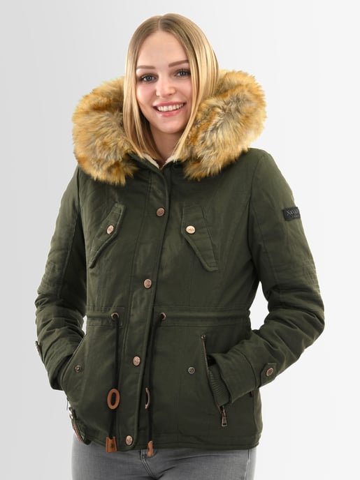 Navahoo Dam Vinterjacka Pearl – Kort Parkas med Teddyfoder & Avtagbar Fuskpälskrage - Image 5